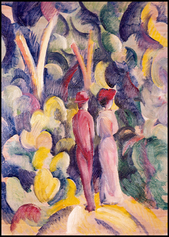August Macke - Couple on the Forest Track