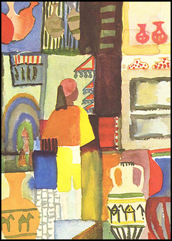 August Macke - Dealer with Jugs