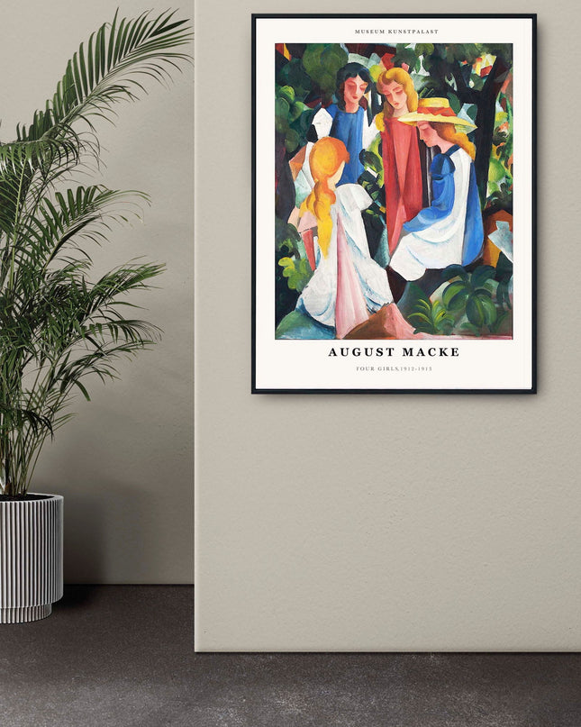 August Macke - Four Girls Poster