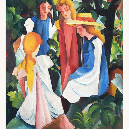 August Macke - Four Girls Poster
