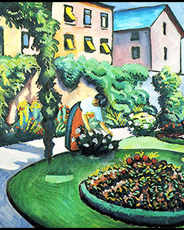August Macke - Gartenbild