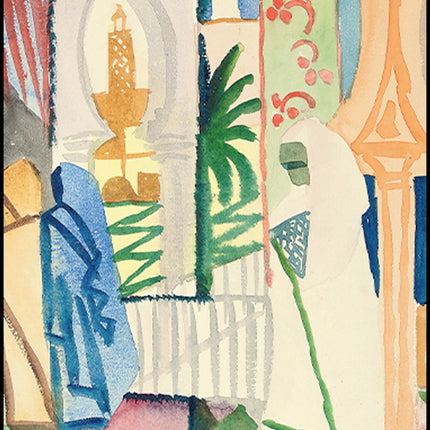 August Macke - In the Temple Hall