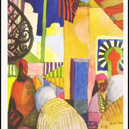 August Macke - In the Temple Hall Poster