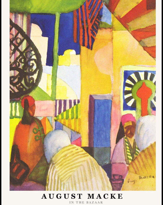August Macke - In the Temple Hall Poster