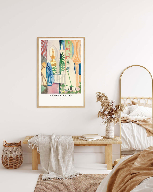August Macke - In the Temple Hall Poster