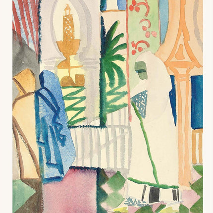 August Macke - In the Temple Hall Poster