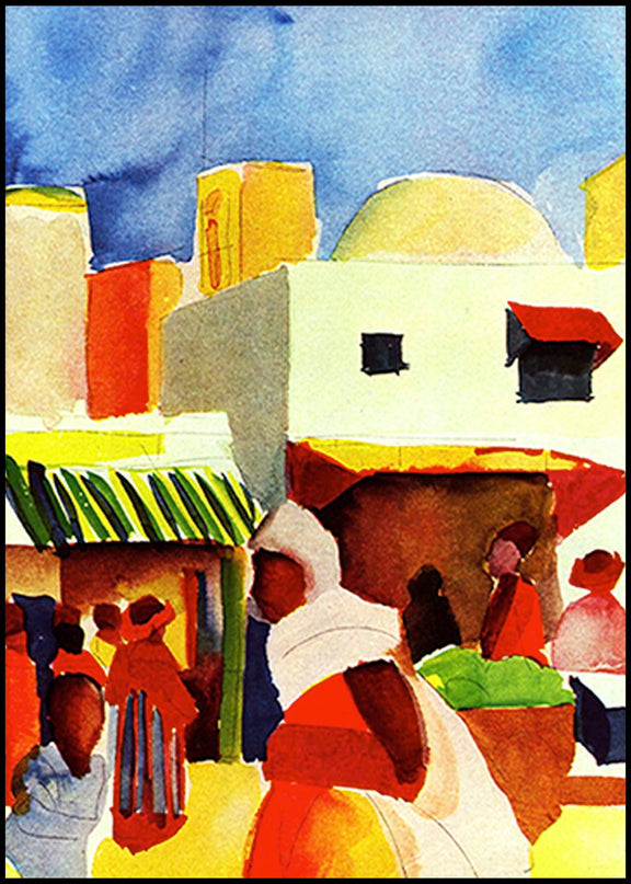 August Macke - Market in Algiers
