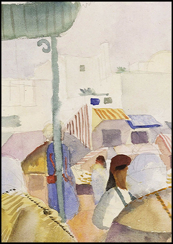 August Macke - Market in Tunis II