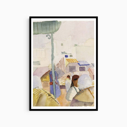 August Macke - Market in Tunis II