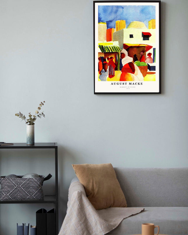 August Macke - Market in Tunis Poster