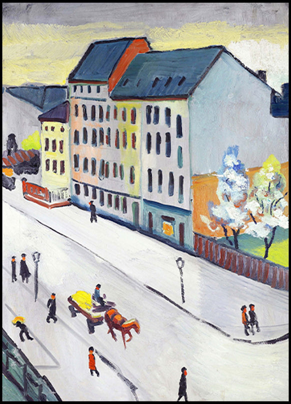 August Macke - Our street in Gray