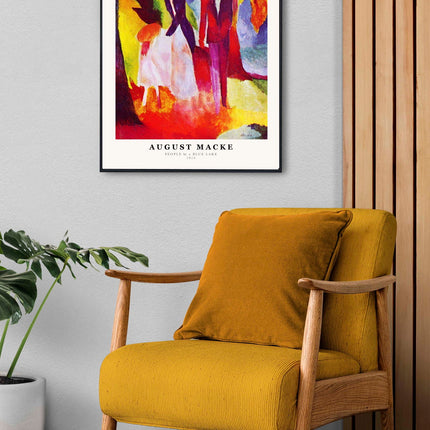 August Macke - People by a Blue Lake Poster
