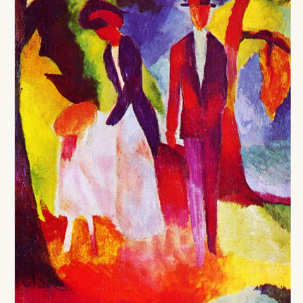 August Macke - People by a Blue Lake Poster