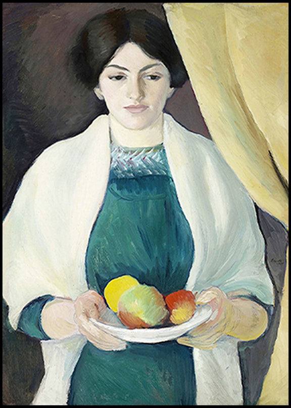 August Macke - Portrait with Apples