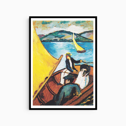August Macke - Sailing Boat on the Tegernsee