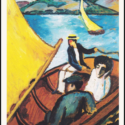 August Macke - Sailing Boat on the Tegernsee Poster