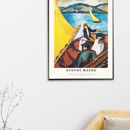 August Macke - Sailing Boat on the Tegernsee Poster