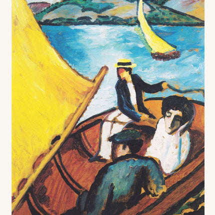 August Macke - Sailing Boat on the Tegernsee Poster