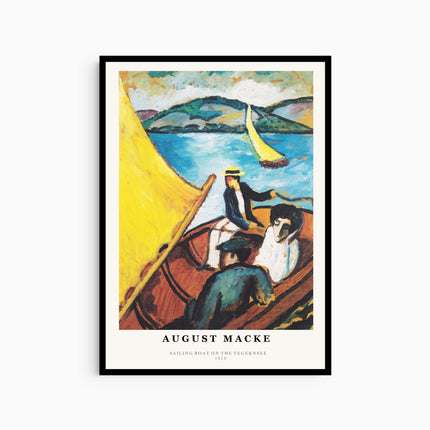August Macke - Sailing Boat on the Tegernsee Poster
