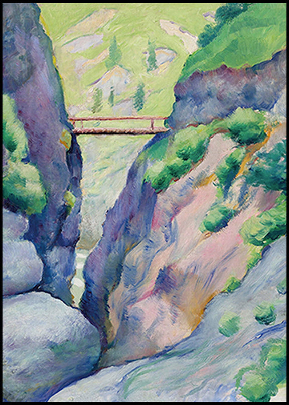 August Macke - Schlucht in Tegernsee