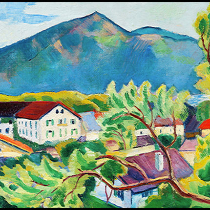 August Macke - Spring Landscape in Tegernsee