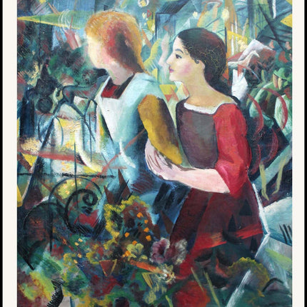 August Macke - Two Girls Poster