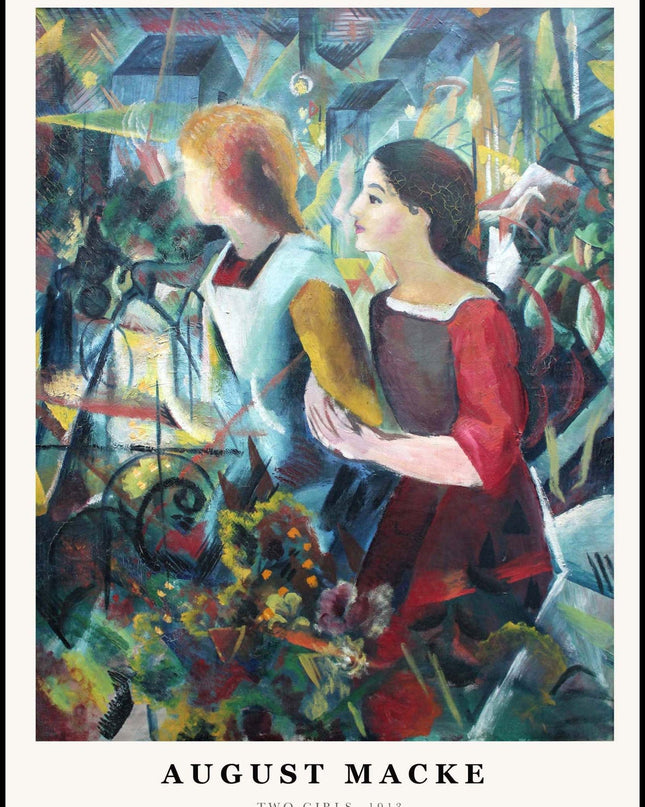 August Macke - Two Girls Poster