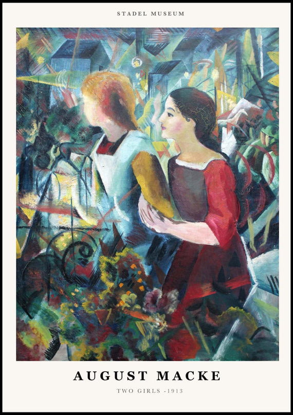 August Macke - Two Girls Poster