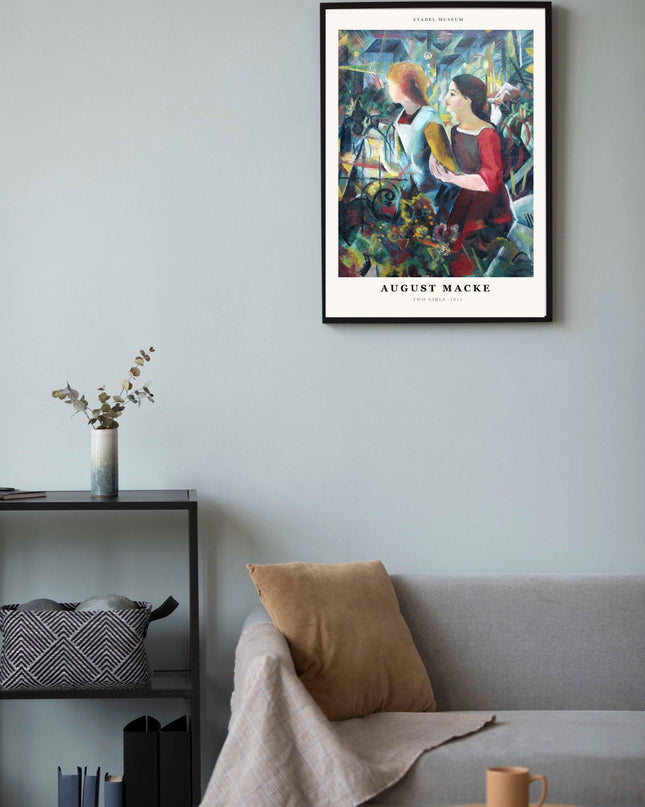 August Macke - Two Girls Poster