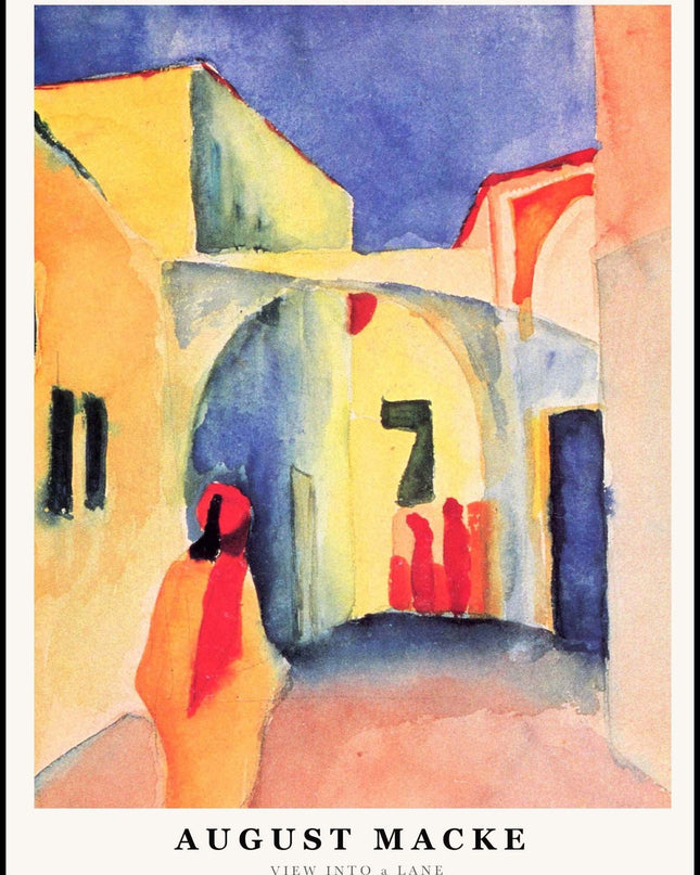 August Macke - View Into a Lane Poster