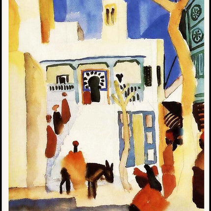 August Macke - View of a Mosque Poster