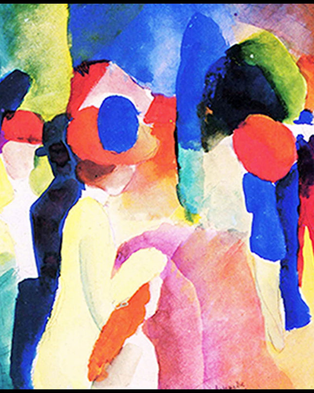 August Macke - With a Yellow Jacket