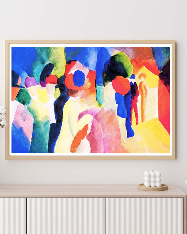 August Macke - With a Yellow Jacket