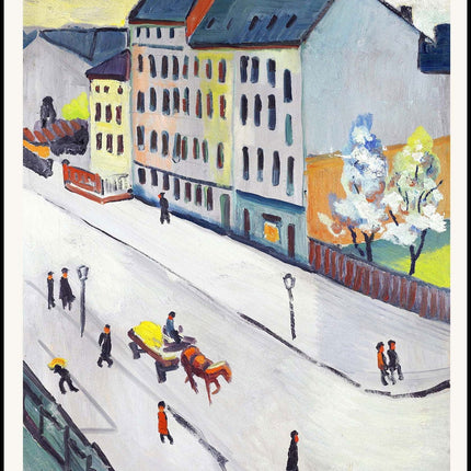 August Macke Poster - Our Street in Gray Poster