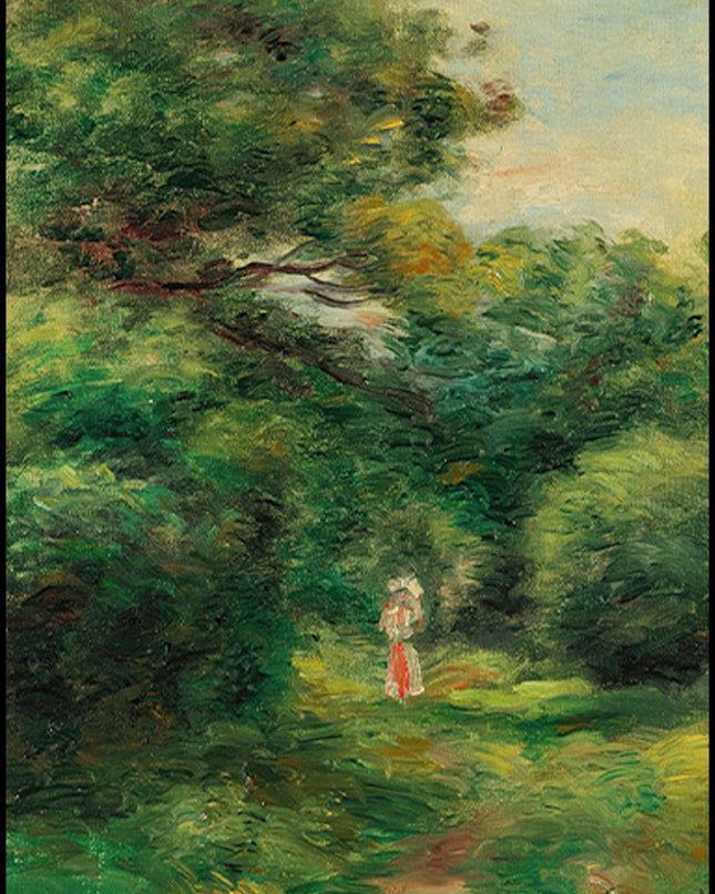 Auguste Renoir - Allée Dans Un Bois, Femme Avec Enfant Dans Les Bras