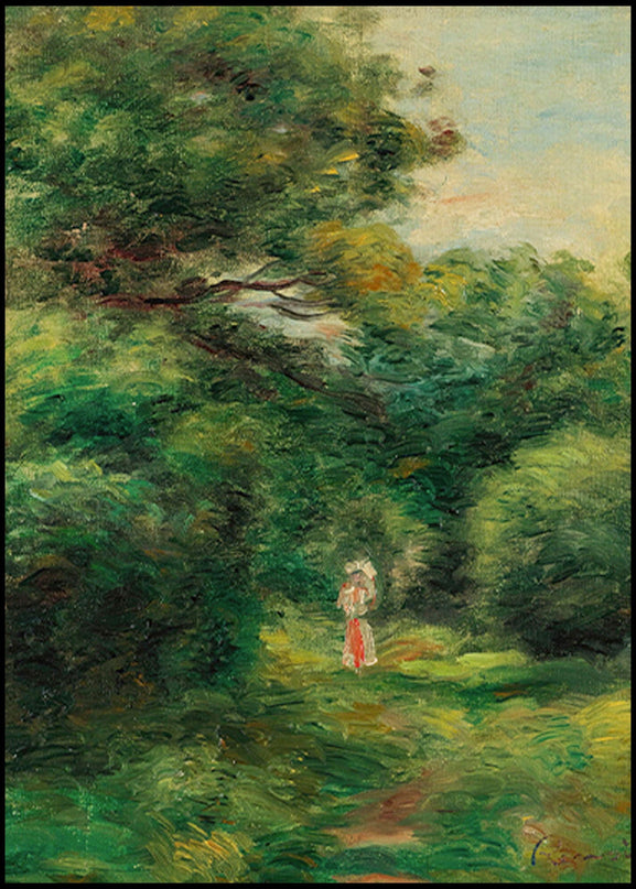 Auguste Renoir - Allée Dans Un Bois, Femme Avec Enfant Dans Les Bras