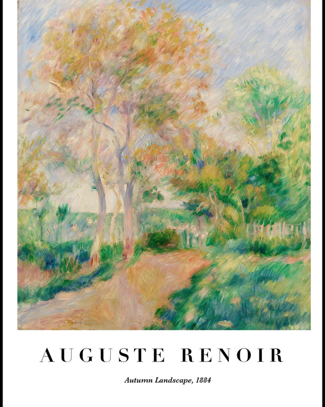 Auguste Renoir - Autumn Landscape Poster