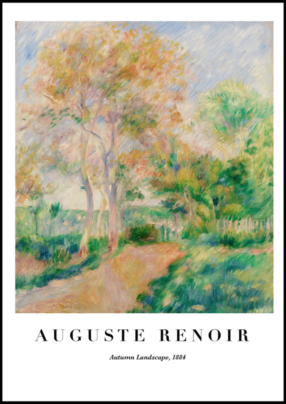 Auguste Renoir - Autumn Landscape Poster