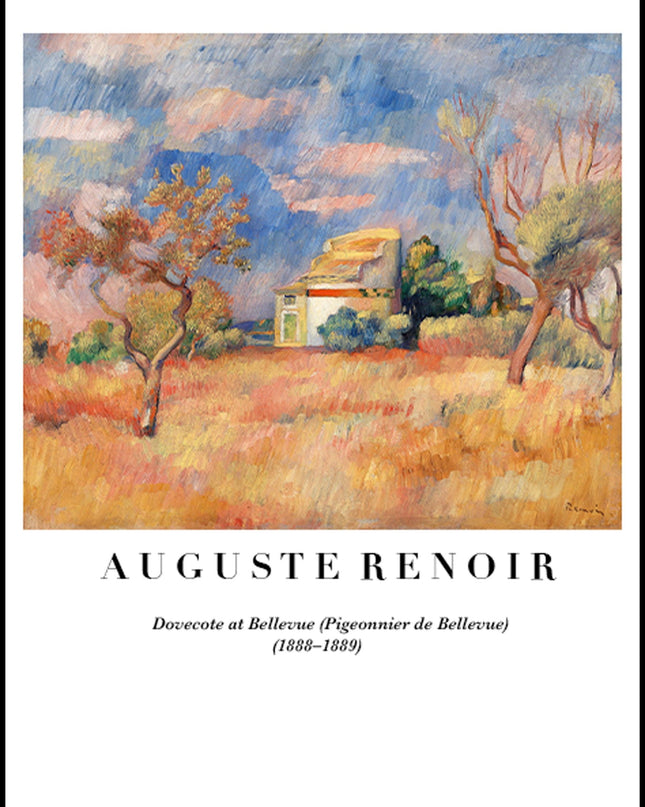 Auguste Renoir - Dovecote at Bellevue (Pigeonnier de Bellevue) Poster