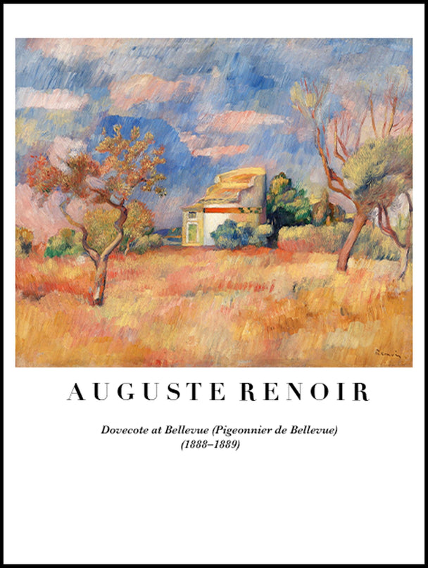 Auguste Renoir - Dovecote at Bellevue (Pigeonnier de Bellevue) Poster