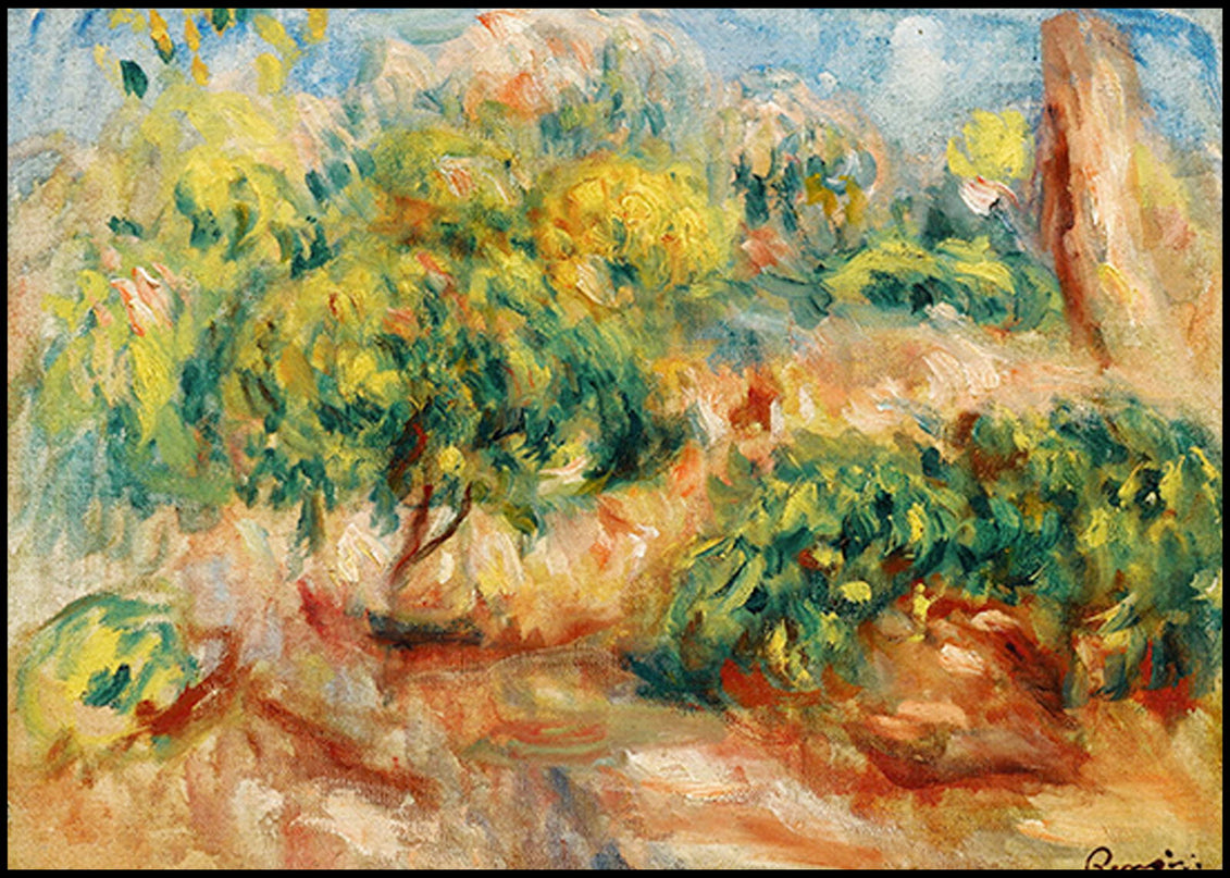 Auguste Renoir - Esquisse De Paysage À Cagnes