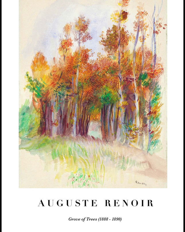 Auguste Renoir - Grove of Trees Poster
