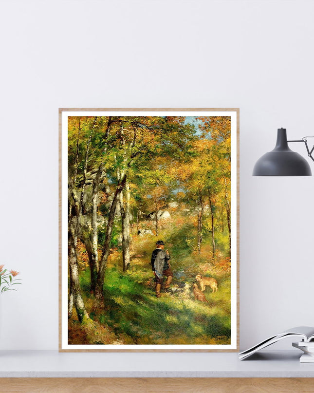 Auguste Renoir - Jules Le Coeur and His Dogs at the Forest of Fountaineblue