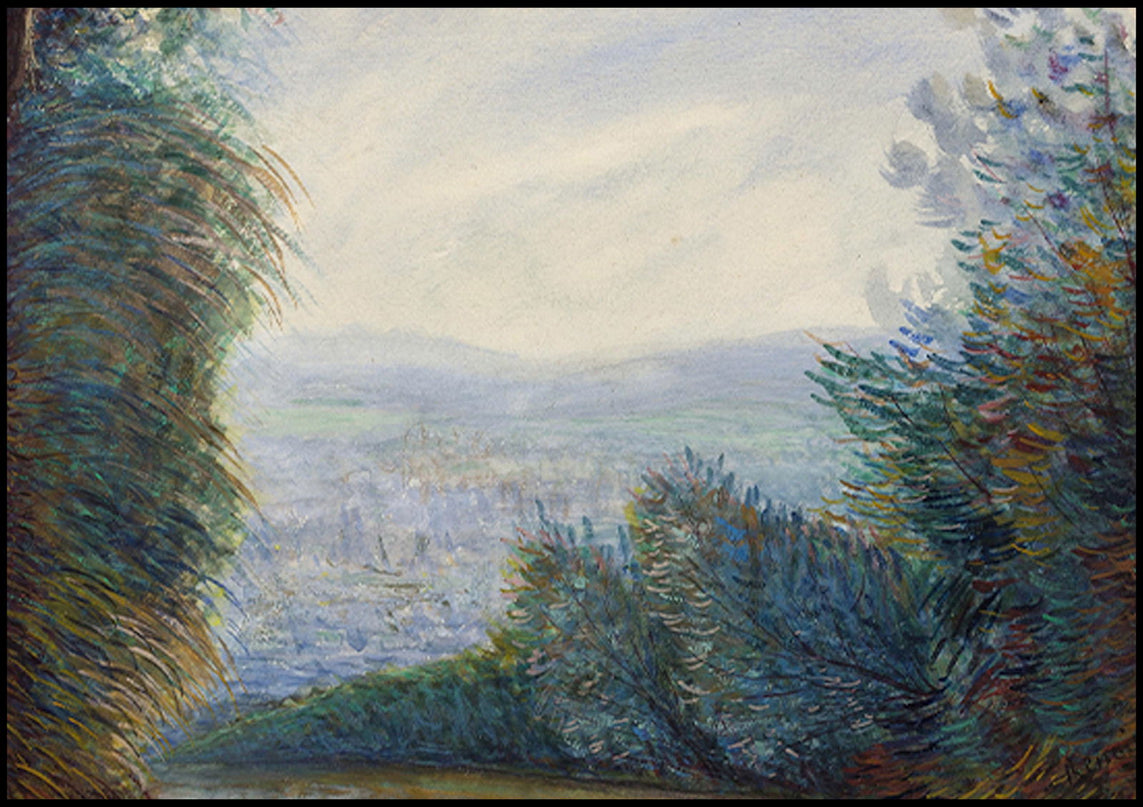 Auguste Renoir - The Auvers Valley on the Oise River