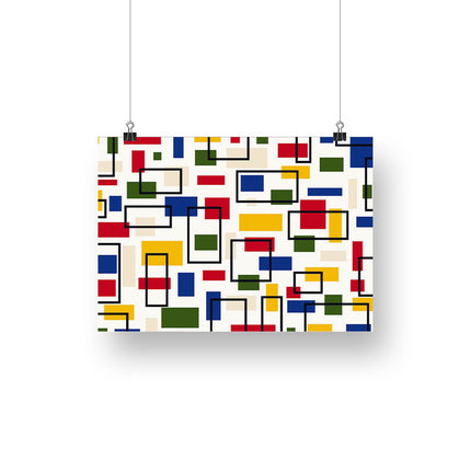 Bauhaus Cubes Poster