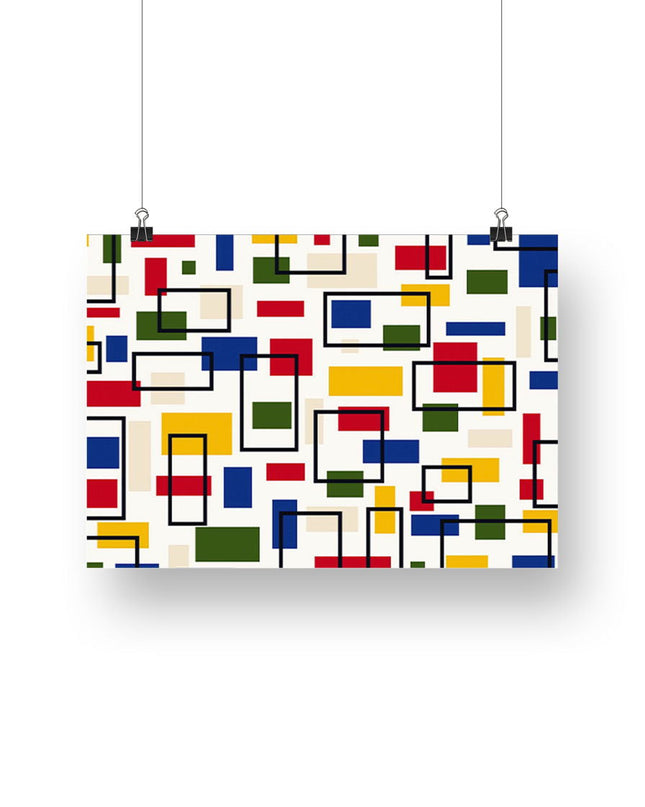 Bauhaus Cubes Poster