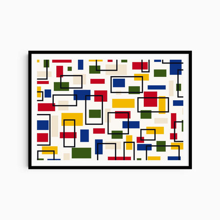 Bauhaus Cubes Poster