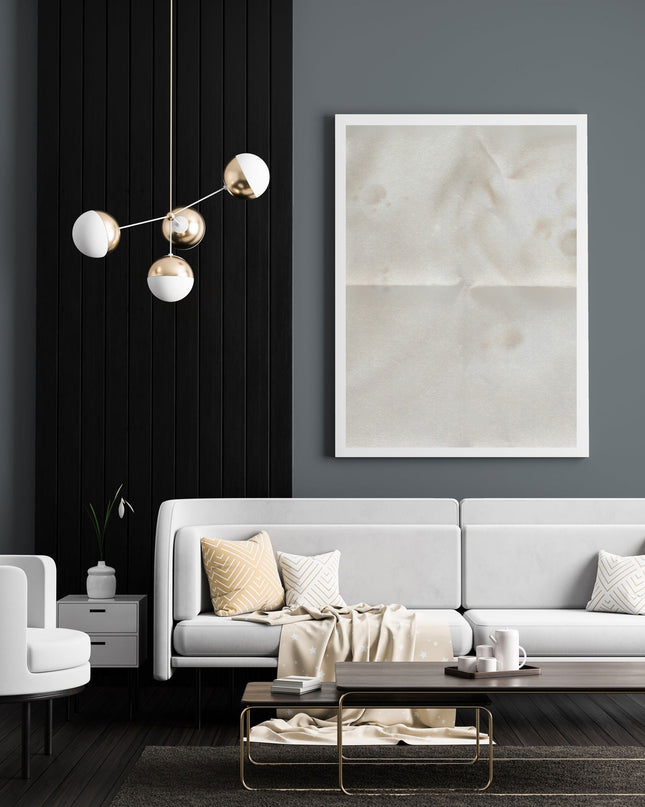 Beige Brush Strokes Poster