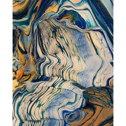 Blue Waterfall Poster