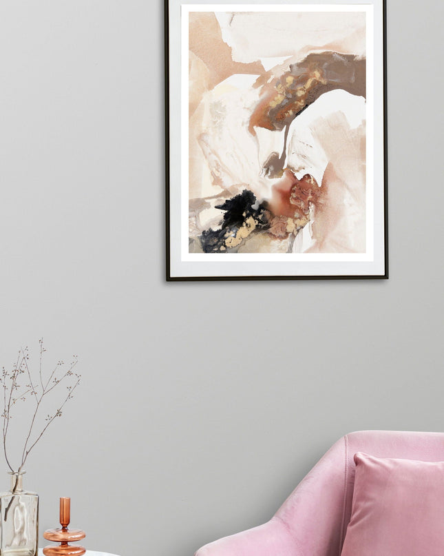 Brush Stroke Marble Poster